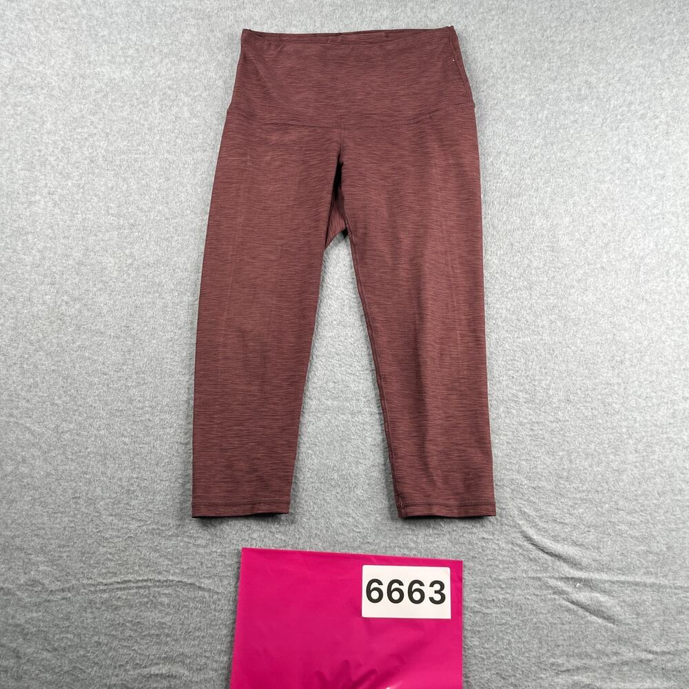 Prana Performance Capri Leggings Womens XS Mauve Heather Stretch